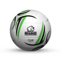 Rhino Cyclone Netball -Size 5 - White/Green/Grey Coloured